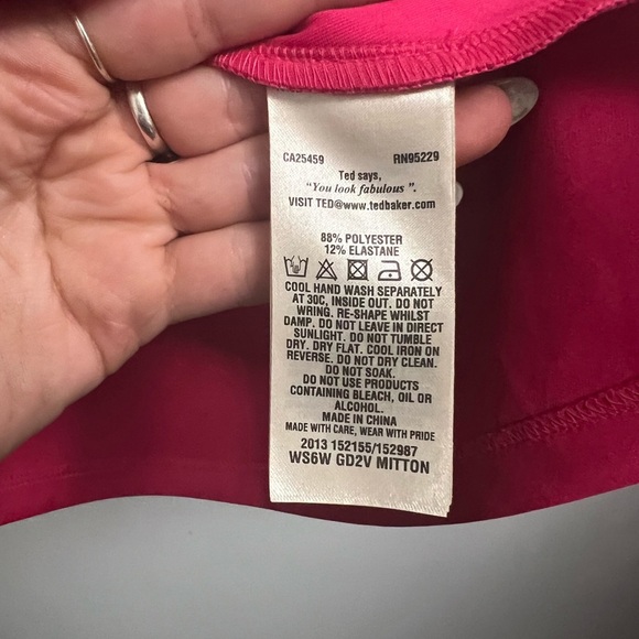 Ted Baker Mitton Sleeveless Fit & Flare Cocktail Dress - Pink- Size 4 - Picture 6 of 11